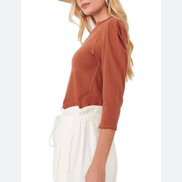 Free People Clover Puff Sleeve Top in Mesa - Picture 3 of 5